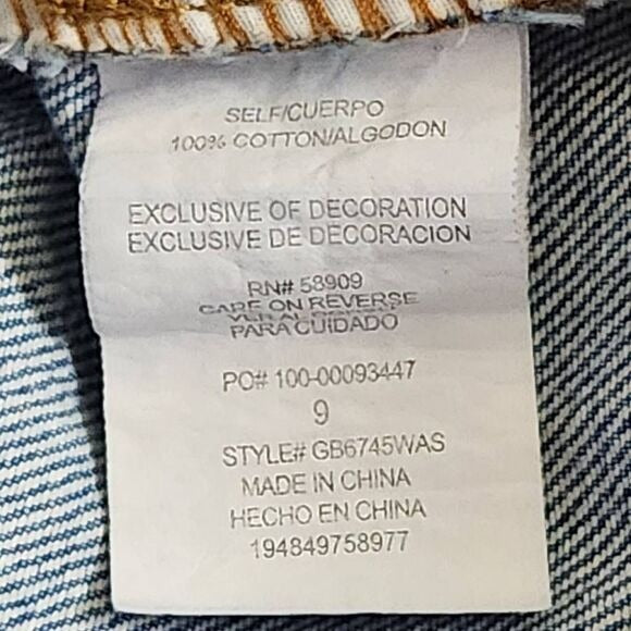 Gianni Bini Distressed Denim Mini Skirt Size 9 Mini Jean Wrap Skirt