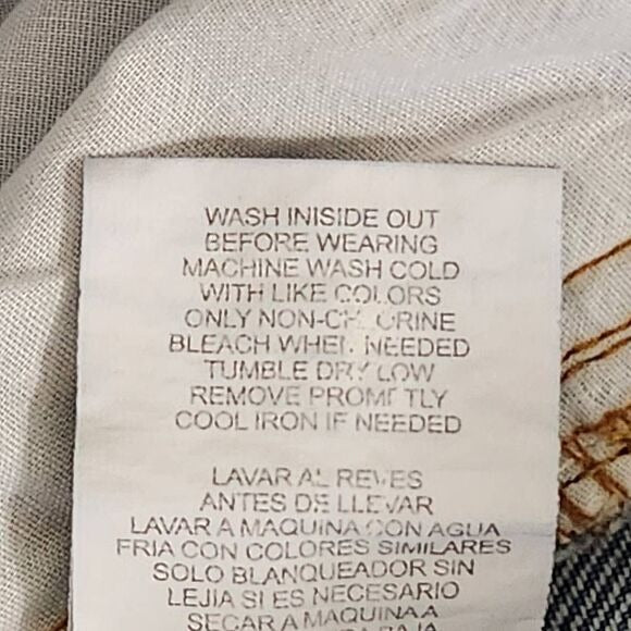 Gianni Bini Distressed Denim Mini Skirt Size 9 Mini Jean Wrap Skirt