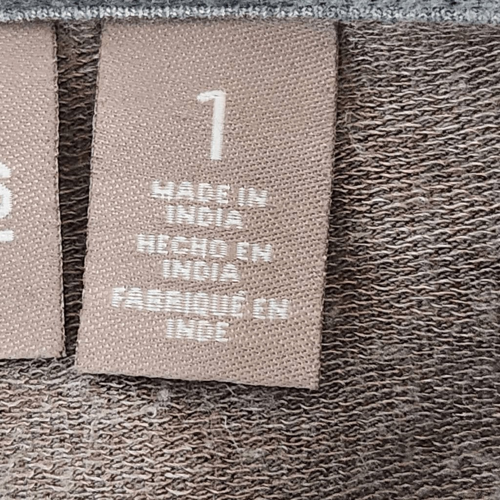 Chico's Tan and Gray Cowl Neck Colorblock Top Size Medium Chico's Cowl Neck Top