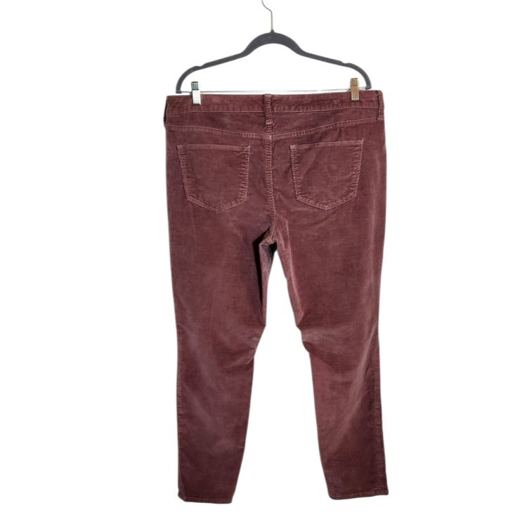 Universal Thread Mauve Pink Mid-Rise Skinny Corduroy Pants Size 16