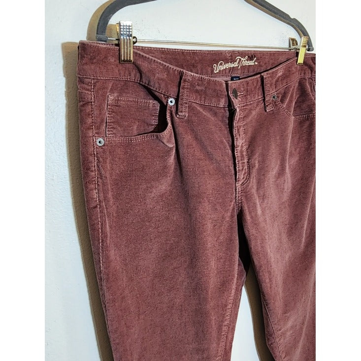 Universal Thread Mauve Pink Mid-Rise Skinny Corduroy Pants Size 16