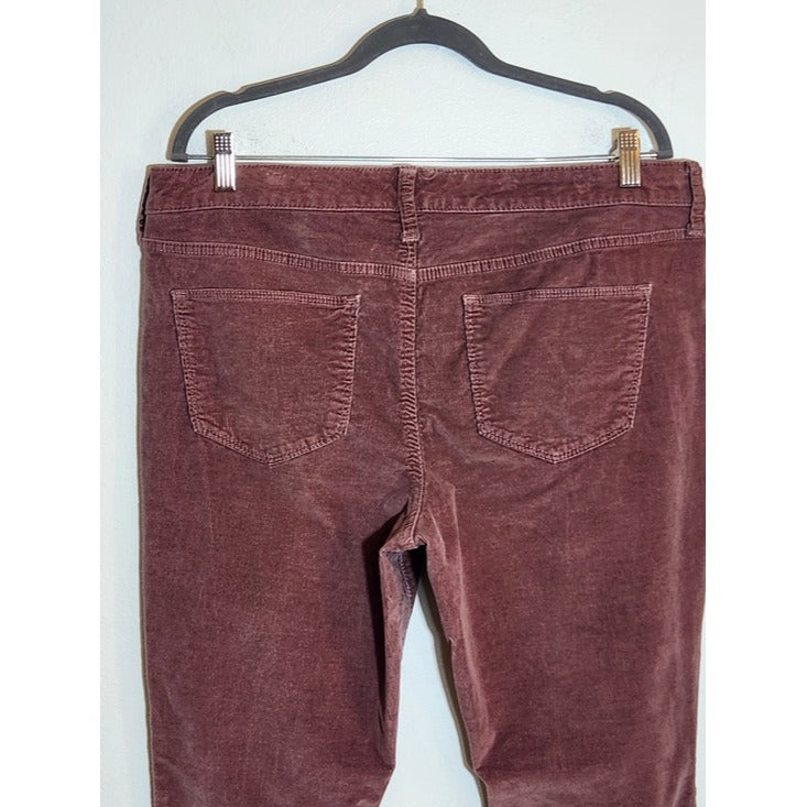 Universal Thread Mauve Pink Mid-Rise Skinny Corduroy Pants Size 16