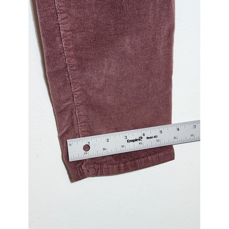 Universal Thread Mauve Pink Mid-Rise Skinny Corduroy Pants Size 16