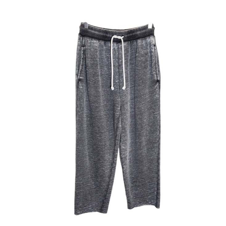 Free People Movement Gray Distressed Pull-On Cropped Drawstring Pants Size XS
