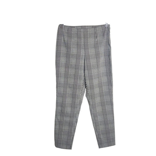 Time and Tru Black and White Plaid Ankle Pants Size 10