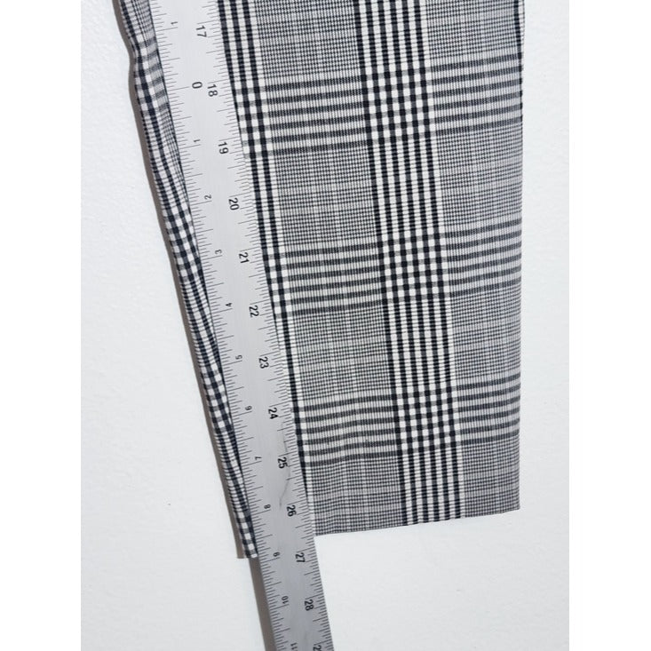 Time and Tru Black and White Plaid Ankle Pants Size 10