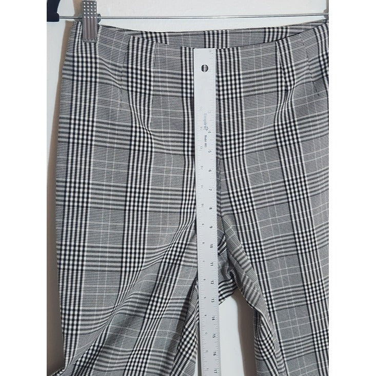 Time and Tru Black and White Plaid Ankle Pants Size 10