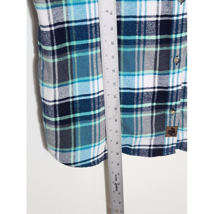 Legendary Whitetails Blue Plaid Flannel Shirt Size XL