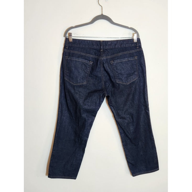 LOFT Womens Dark Wash Modern Crop Jeans Size 10