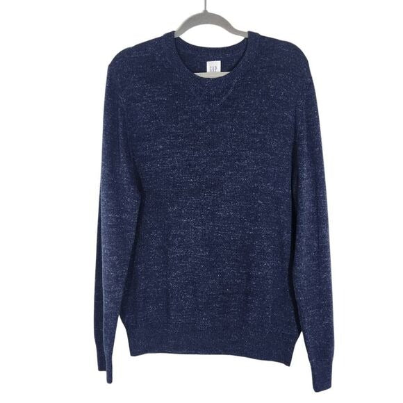 Gap Navy Sweater Size Medium Gap Men's Sweater in Heathered Navy New