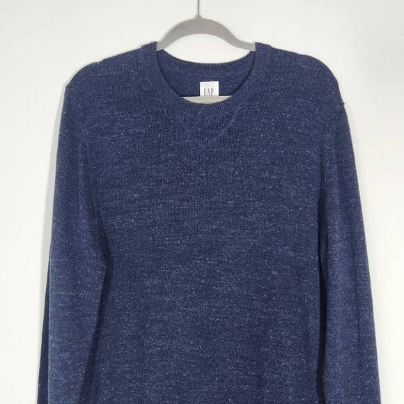 Gap Navy Sweater Size Medium Gap Men's Sweater in Heathered Navy New