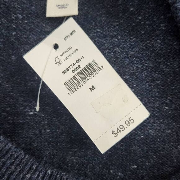 Gap Navy Sweater Size Medium Gap Men's Sweater in Heathered Navy New
