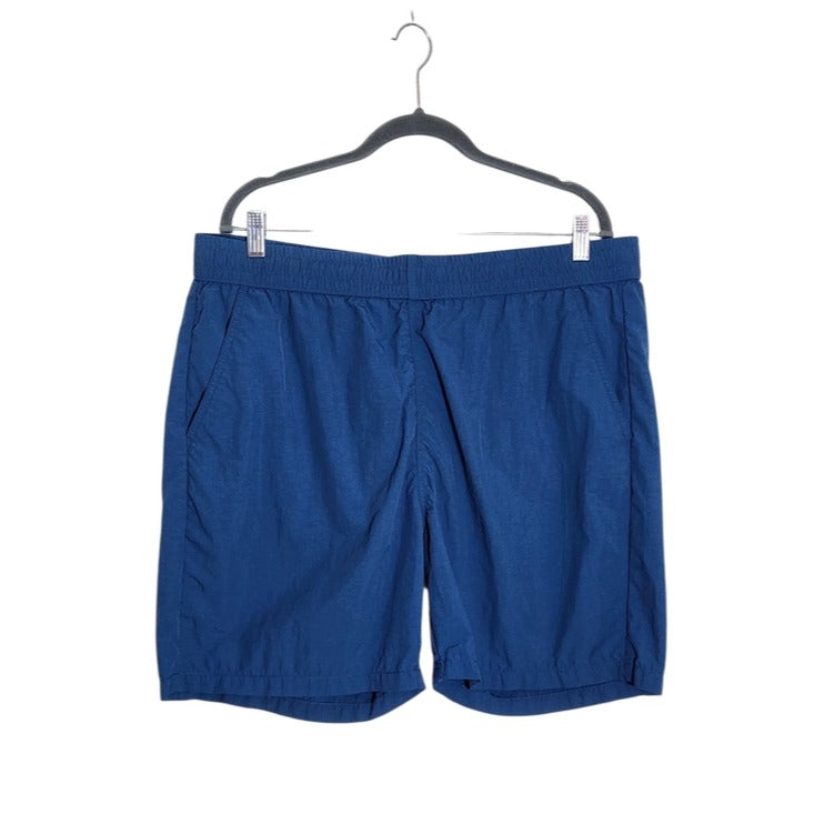 Original Use Mens Casual Blue Pull-On Nylon Shorts Size Large