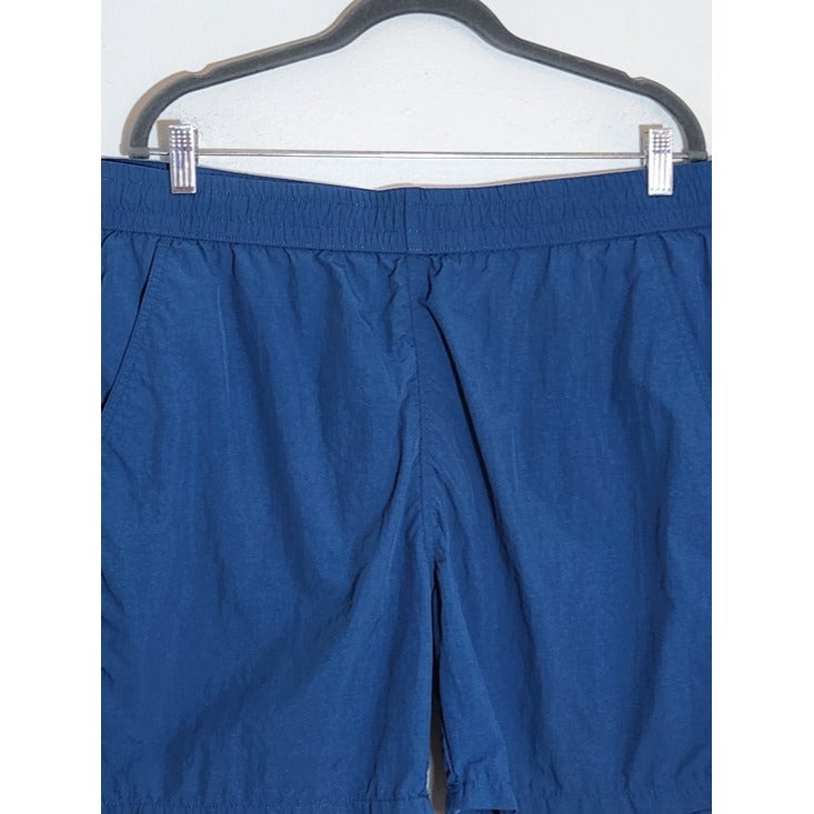 Original Use Mens Casual Blue Pull-On Nylon Shorts Size Large