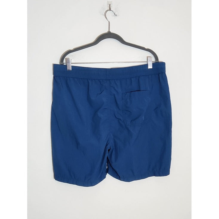Original Use Mens Casual Blue Pull-On Nylon Shorts Size Large