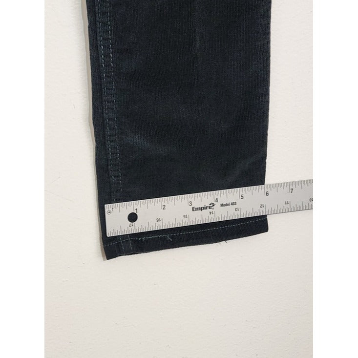 Levi's Superlow Slim Fit Dark Green Corduroy Pants Size 29 x 30