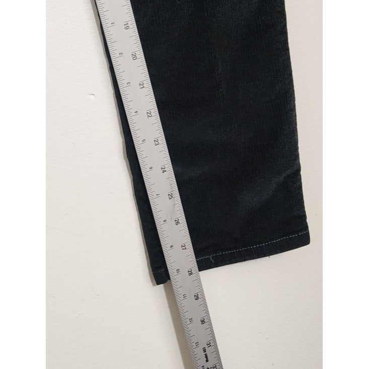 Levi's Superlow Slim Fit Dark Green Corduroy Pants Size 29 x 30