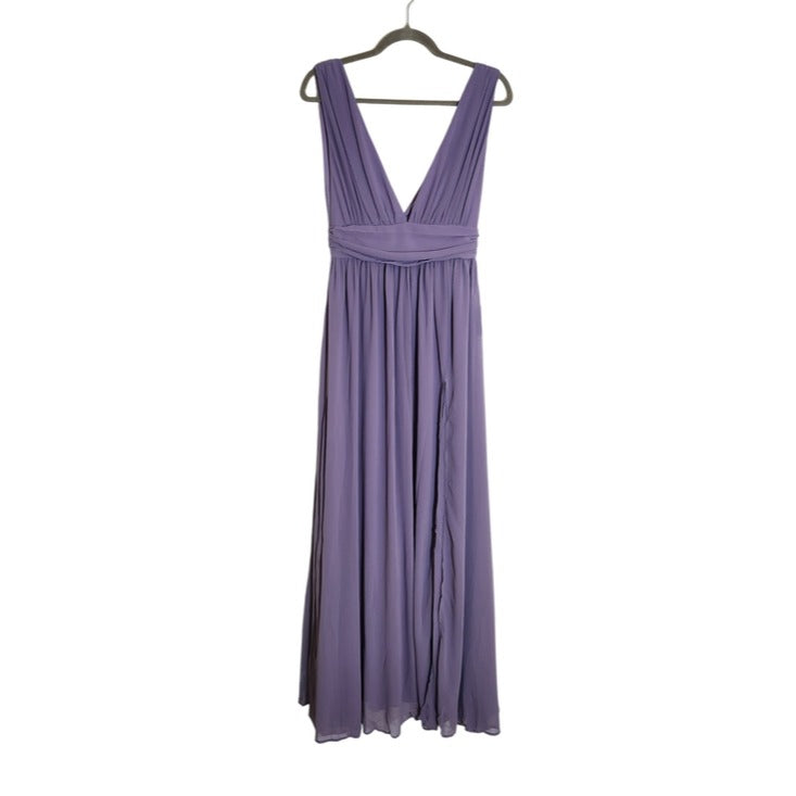 Lulus Low Cut Light Purple Formal Maxi Dress Size XS NWT Wedding Guest Prom