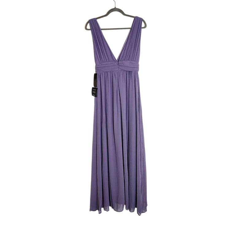 Lulus Low Cut Light Purple Formal Maxi Dress Size XS NWT Wedding Guest Prom