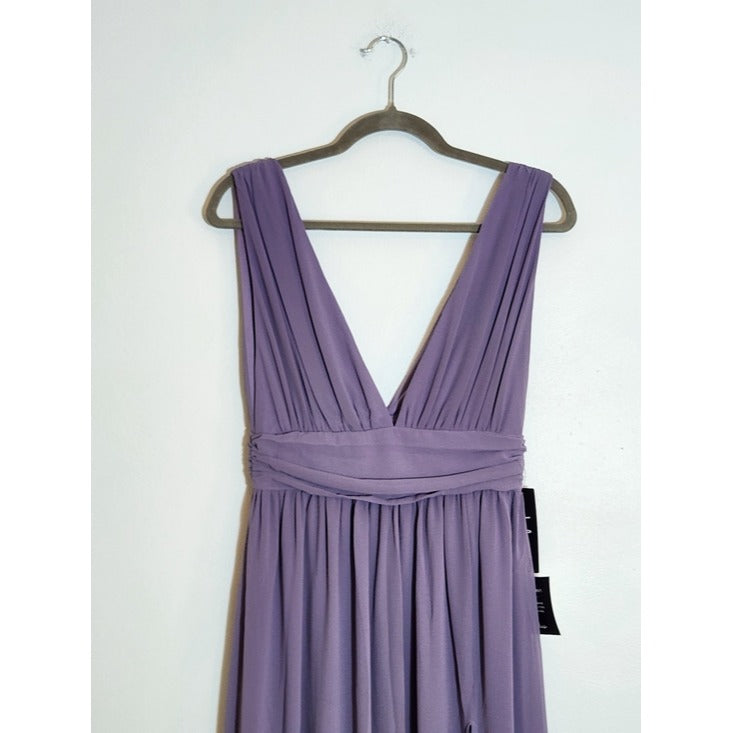 Lulus Low Cut Light Purple Formal Maxi Dress Size XS NWT Wedding Guest Prom