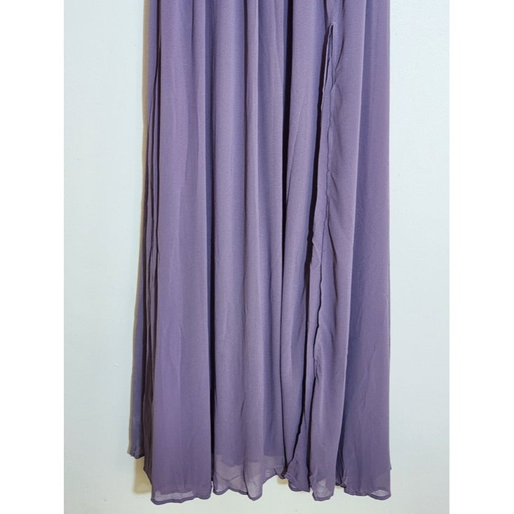 Lulus Low Cut Light Purple Formal Maxi Dress Size XS NWT Wedding Guest Prom