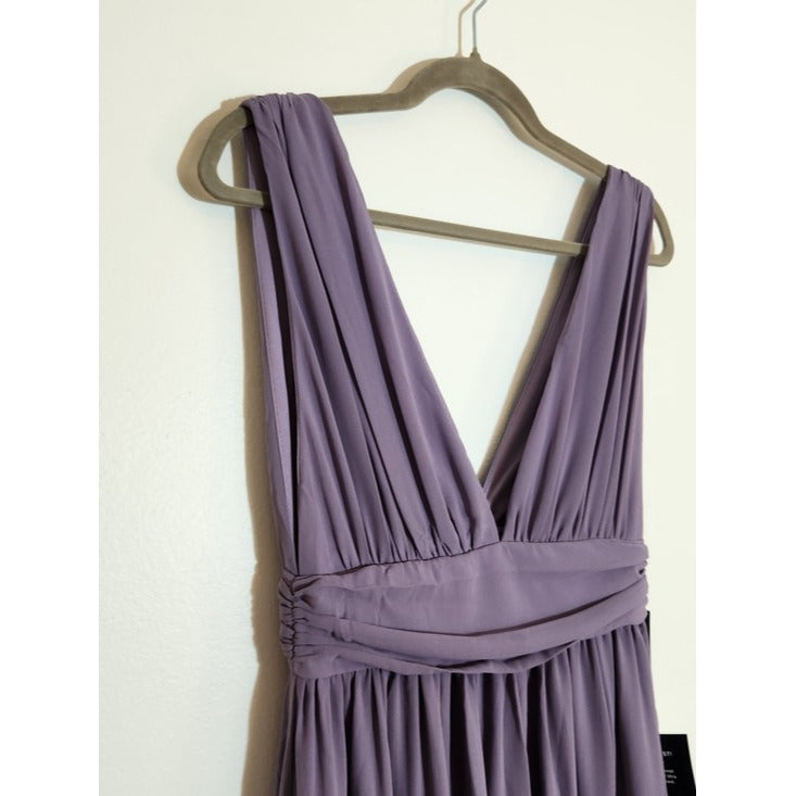 Lulus Low Cut Light Purple Formal Maxi Dress Size XS NWT Wedding Guest Prom