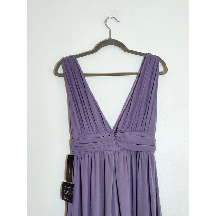 Lulus Low Cut Light Purple Formal Maxi Dress Size XS NWT Wedding Guest Prom
