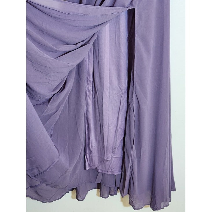 Lulus Low Cut Light Purple Formal Maxi Dress Size XS NWT Wedding Guest Prom