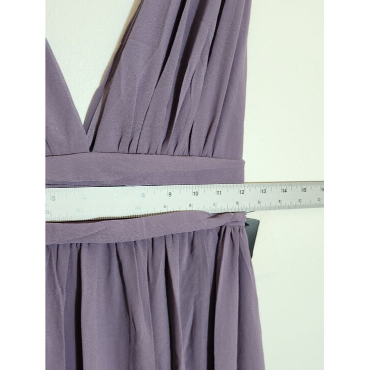 Lulus Low Cut Light Purple Formal Maxi Dress Size XS NWT Wedding Guest Prom
