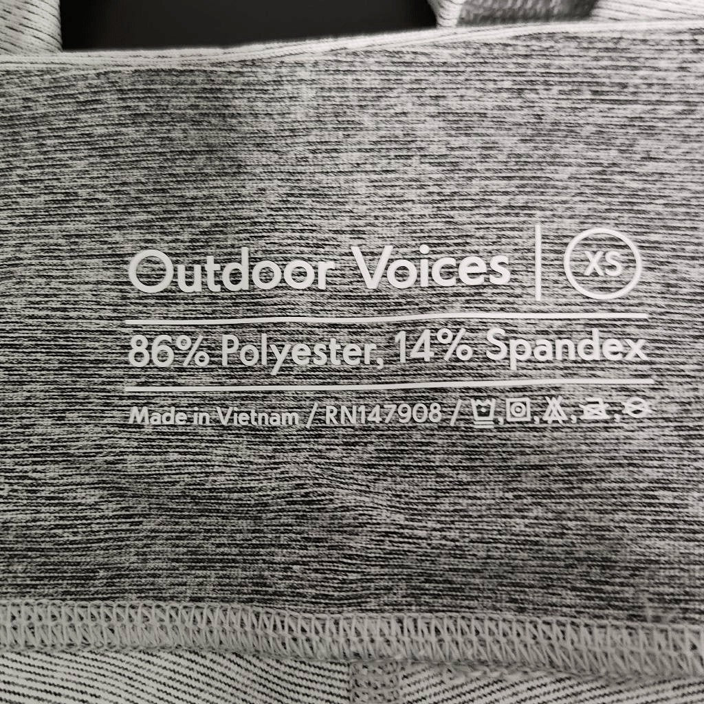 Outdoor Voices Gray Athletic Cropped Leggings NWT Size XS Gray Athletic Leggings