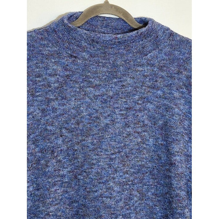 Well Worn Blue Mock Neck Sweater Size Large
