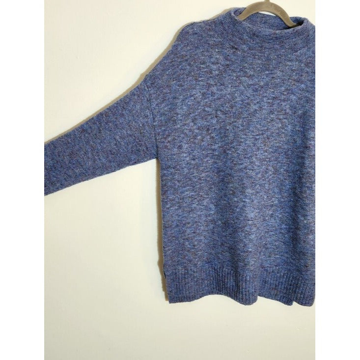 Well Worn Blue Mock Neck Sweater Size Large