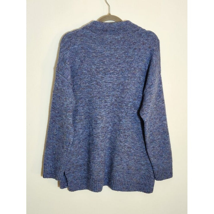 Well Worn Blue Mock Neck Sweater Size Large