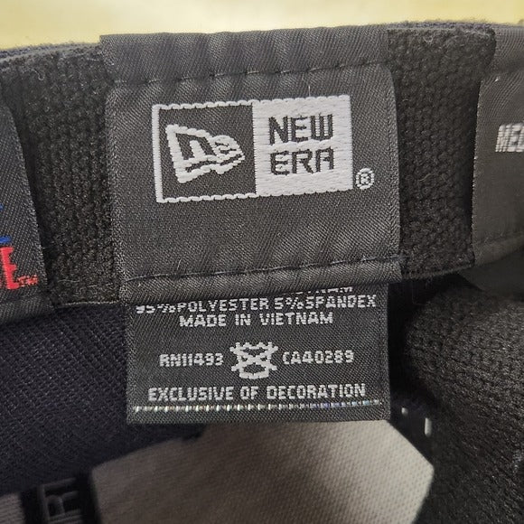 New Era MLB Cleveland Indians Black Fitted Baseball Hat Medium/Large