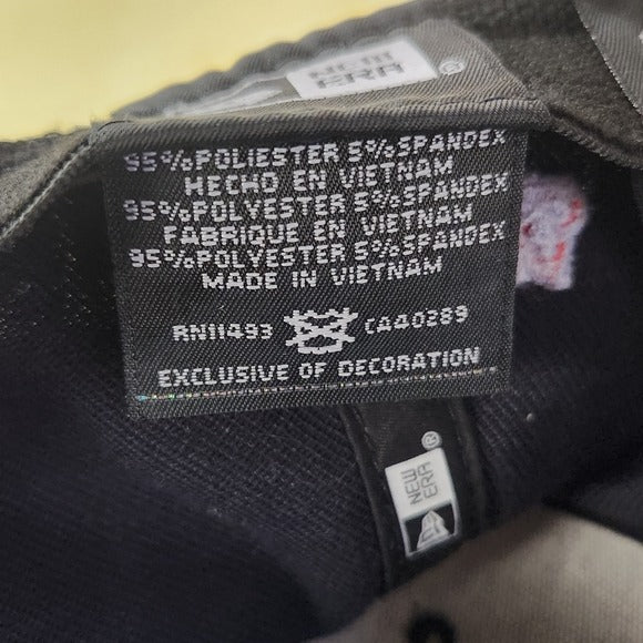 New Era MLB Cleveland Indians Black Fitted Baseball Hat Medium/Large