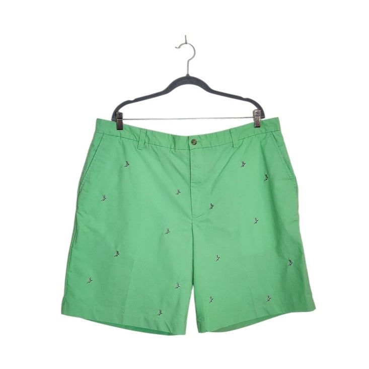 Izod Green Golf Tee Embroidered Shorts Size 42