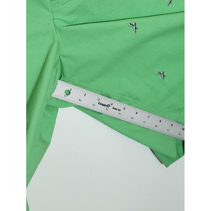 Izod Green Golf Tee Embroidered Shorts Size 42