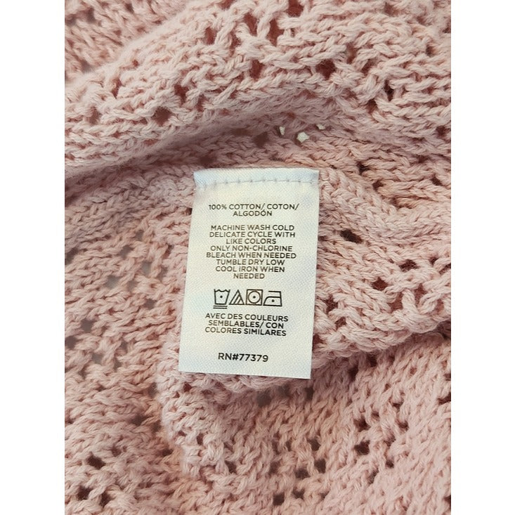 Ann Taylor Light Pink Sequin Twinset Size Large Petite NWT