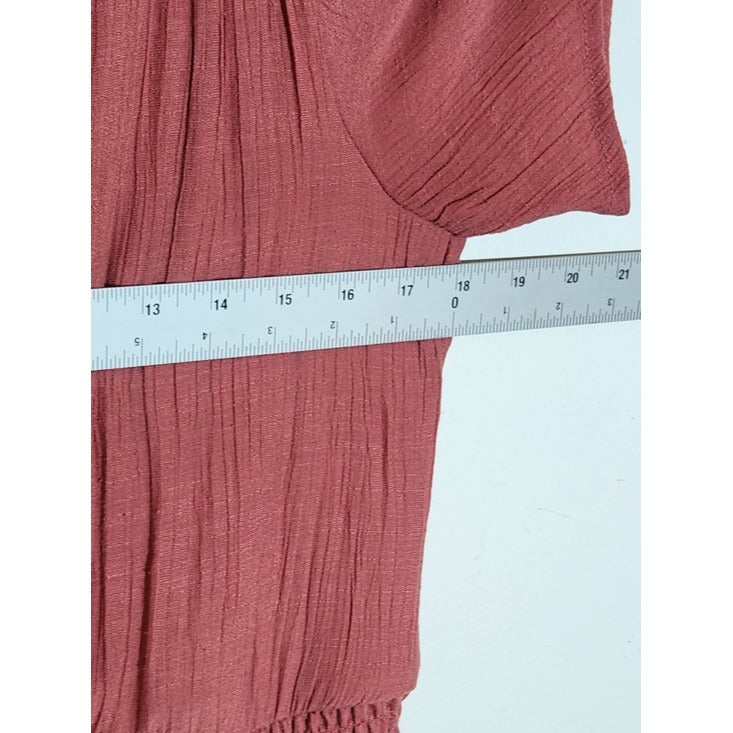 Luxology Dusty Pink Tiered Maxi Dress Size Large Wedding Guest Dress
