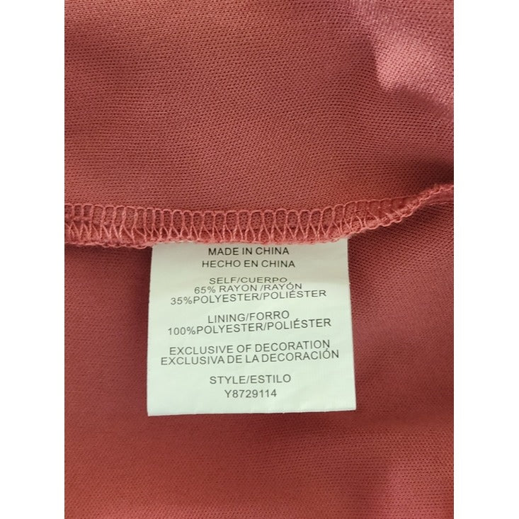 Luxology Dusty Pink Tiered Maxi Dress Size Large Wedding Guest Dress