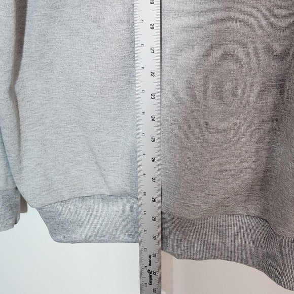 Riflessi Gray Graphic Zip-Up Sweatshirt Sixe 3XL
