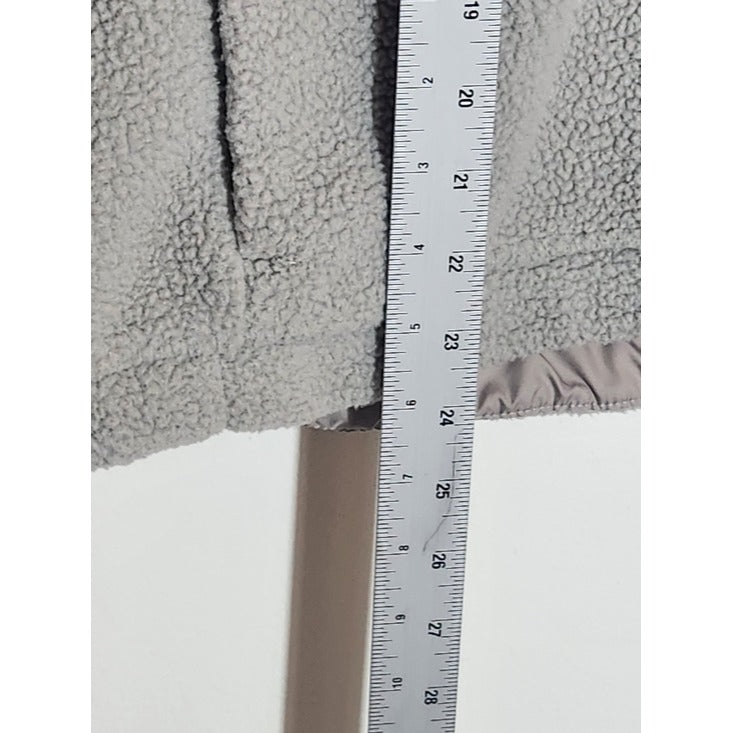 Columbia Gray and White Colorblock Fleece Pullover Size XXL