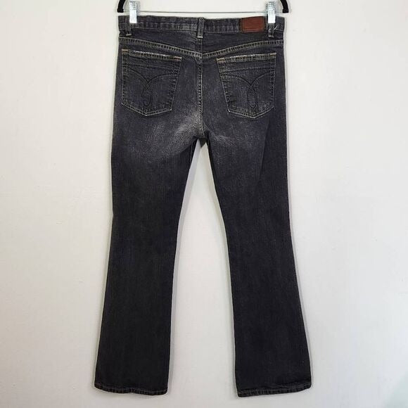 Calvin Klein Black Flare Bootcut Jeans Size 8