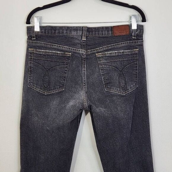 Calvin Klein Black Flare Bootcut Jeans Size 8