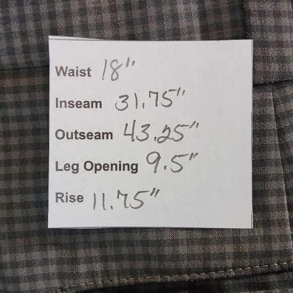 Nike Men's Classic Army Green Check Golf Pants Size 36 X 32 Nike Golf Pants