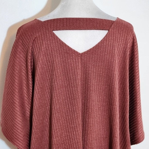 Cato Pink Boho Short Sleeve Top Size 14/16W Cato Live Well Boho Print Top