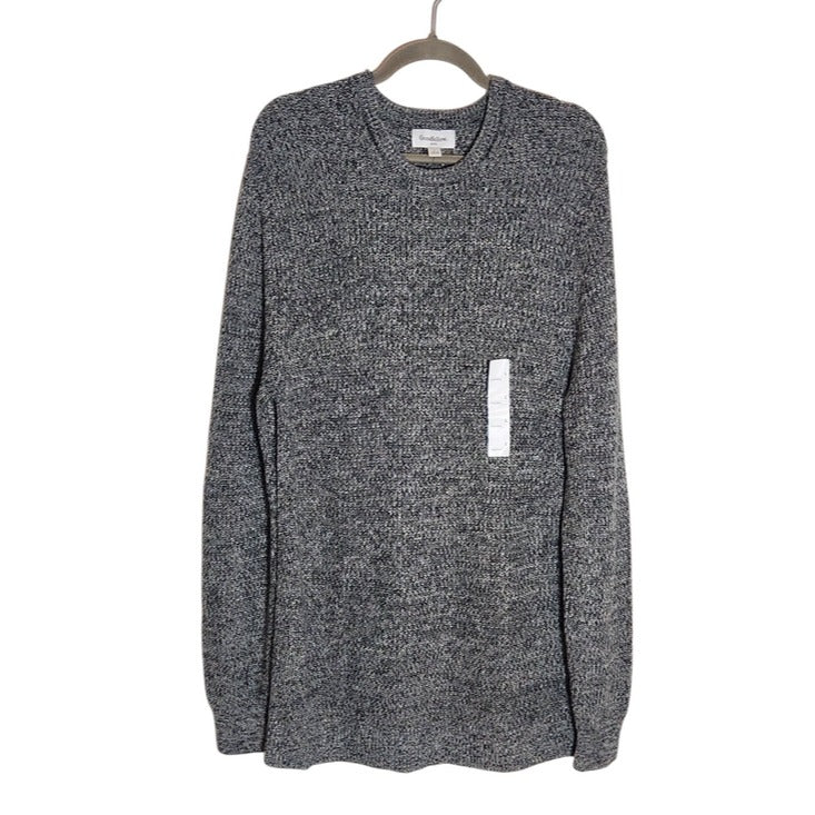 Goodfellow Black Marled Crew Neck Sweater Size Large NWT