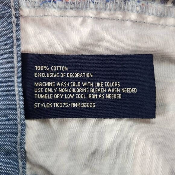 U.S. Polo Assn. Blue and Pink Plaid Shorts Size 28 Preppy Plaid Cotton Shorts