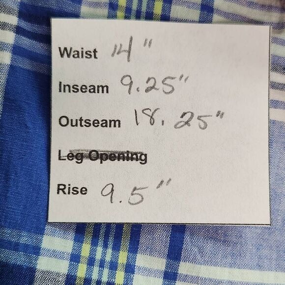 U.S. Polo Assn. Blue and Pink Plaid Shorts Size 28 Preppy Plaid Cotton Shorts