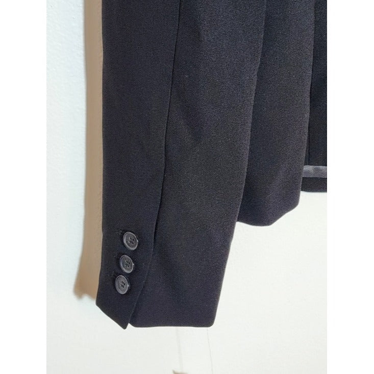Kasper Womens Black Single-Button Blazer Size 12 NWT